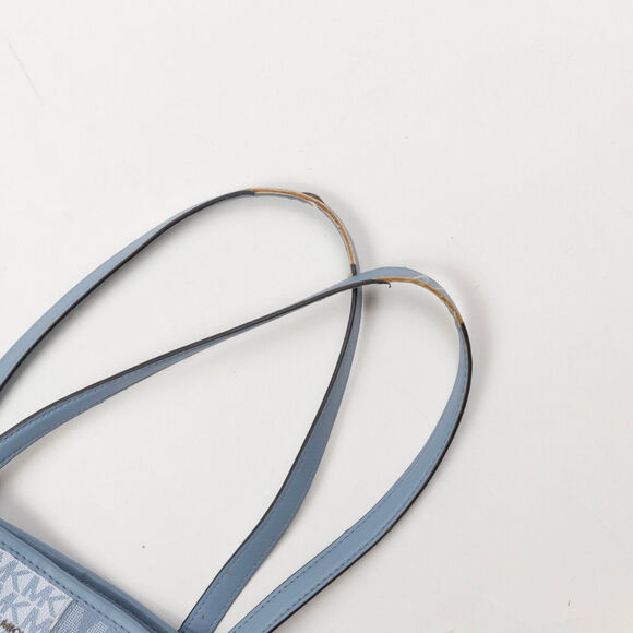 Michael Michael Kors Carter Signature Large Open Tote Blue Multi (Pre-owned) - Picture 4 of 6